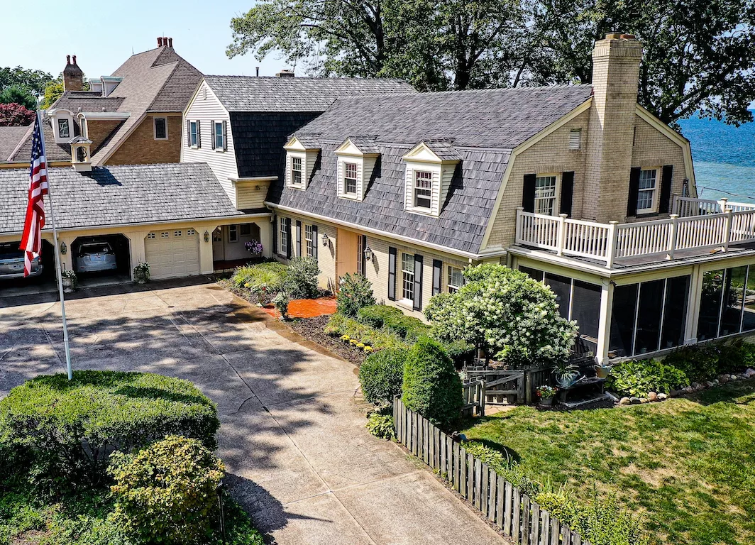Brava shake on gambrel roof