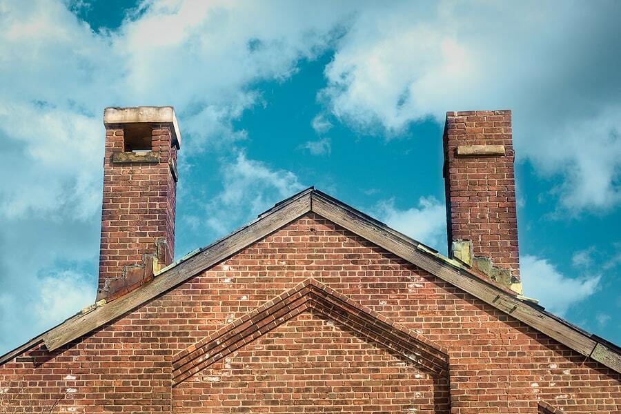 chimney damage roof leak