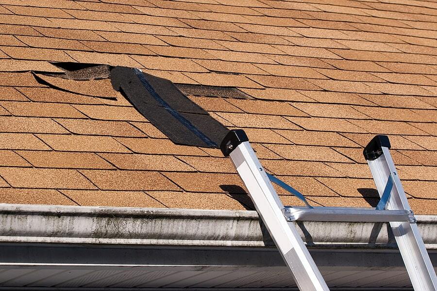 missing roof shingles