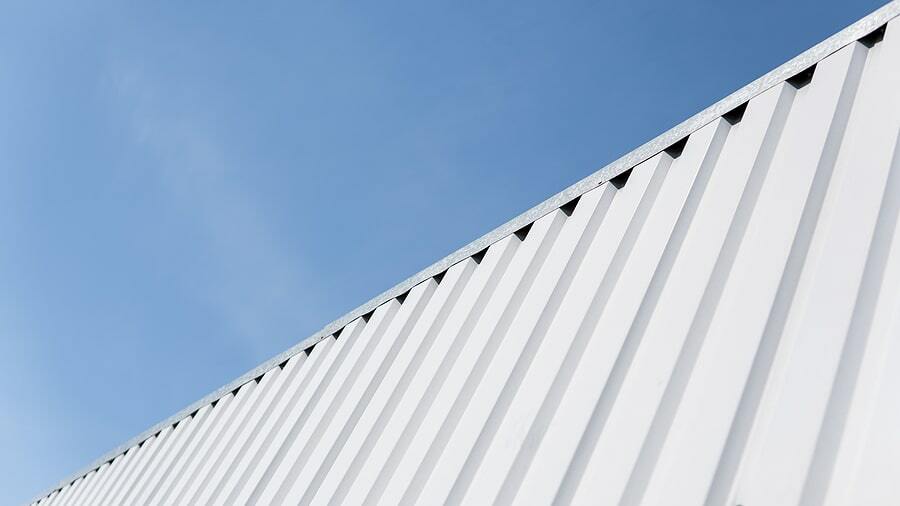white metal roof