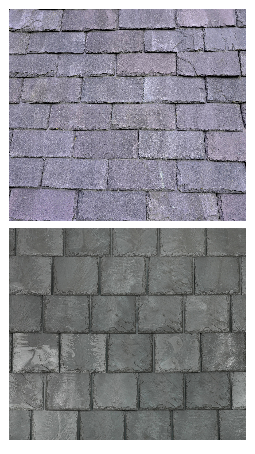 real slate roof tile vs Brava slate