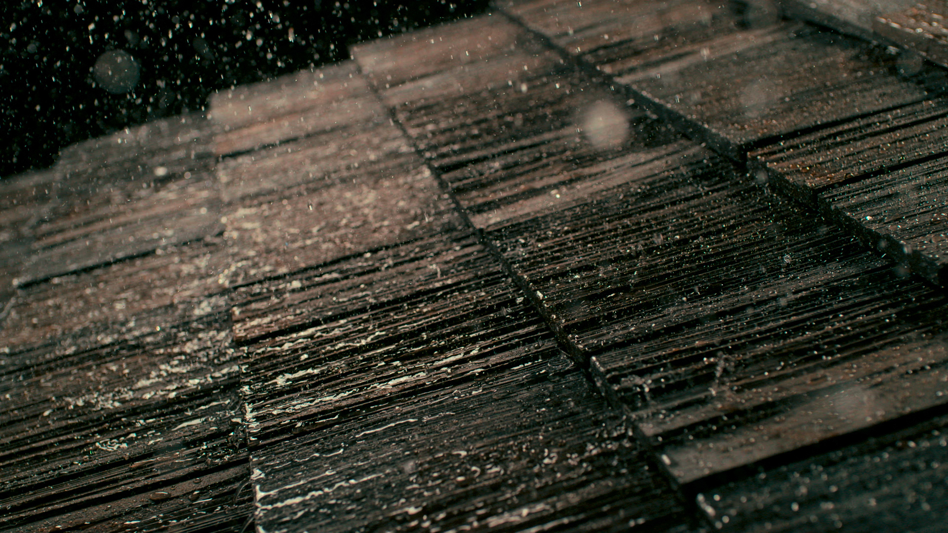BRAVA Cedar Shake Rain Close Up