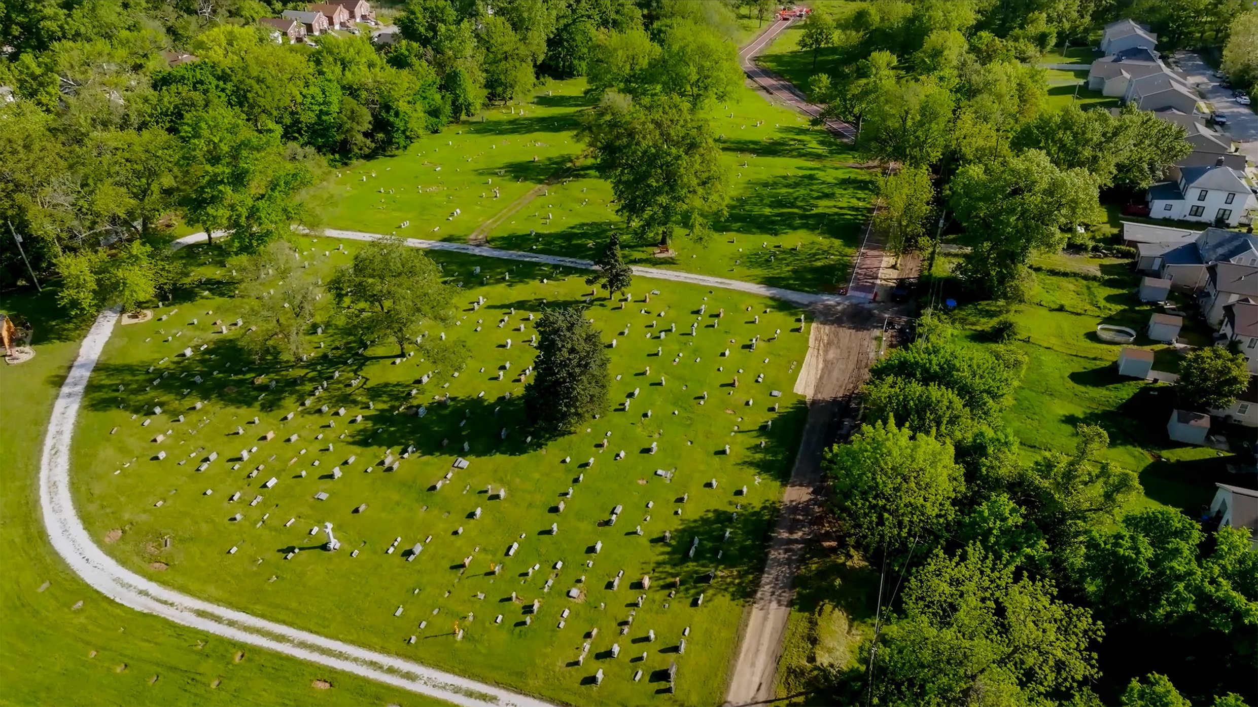 Greenwood Cemetery Aerial View