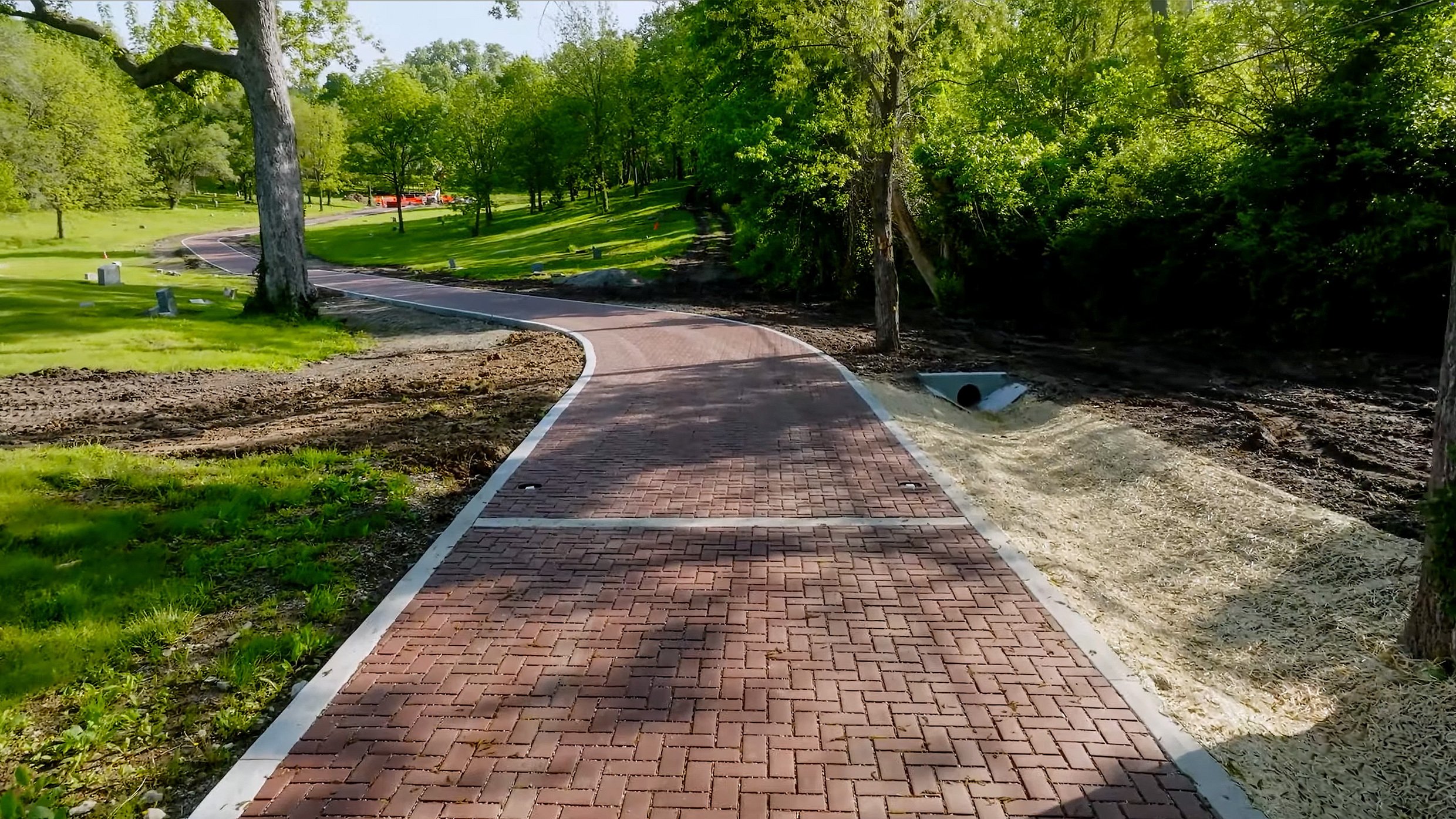Greenwood Cemetery Roadway Hill