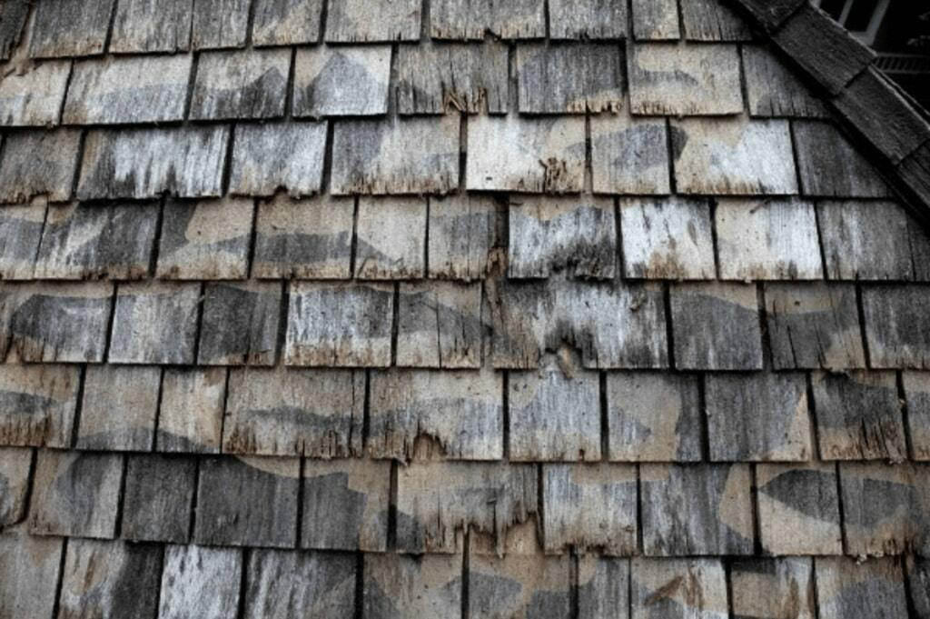 Burned Roof Shingles