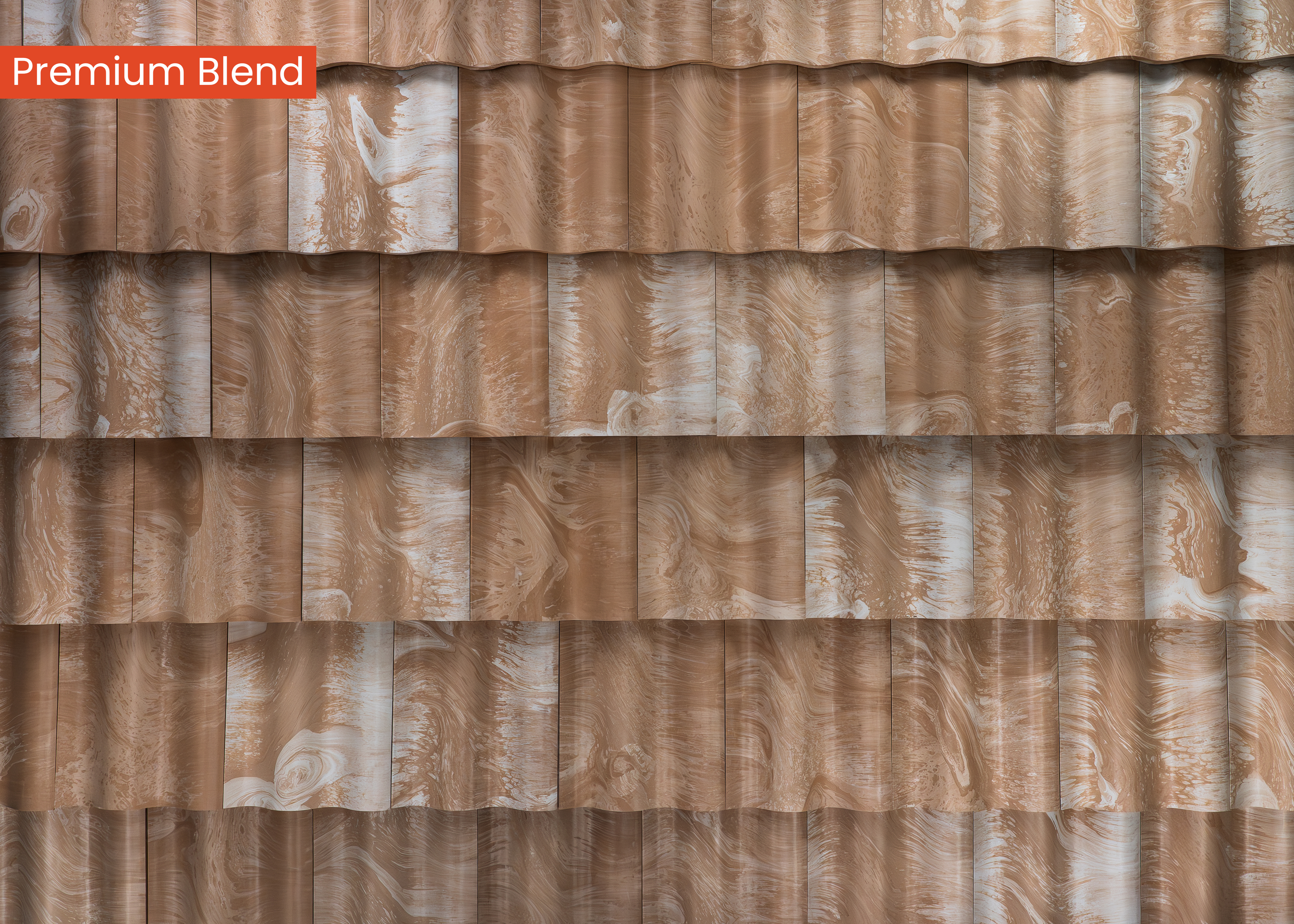 Brava Sandstone Spanish Barrel Tile Full Wall 2025