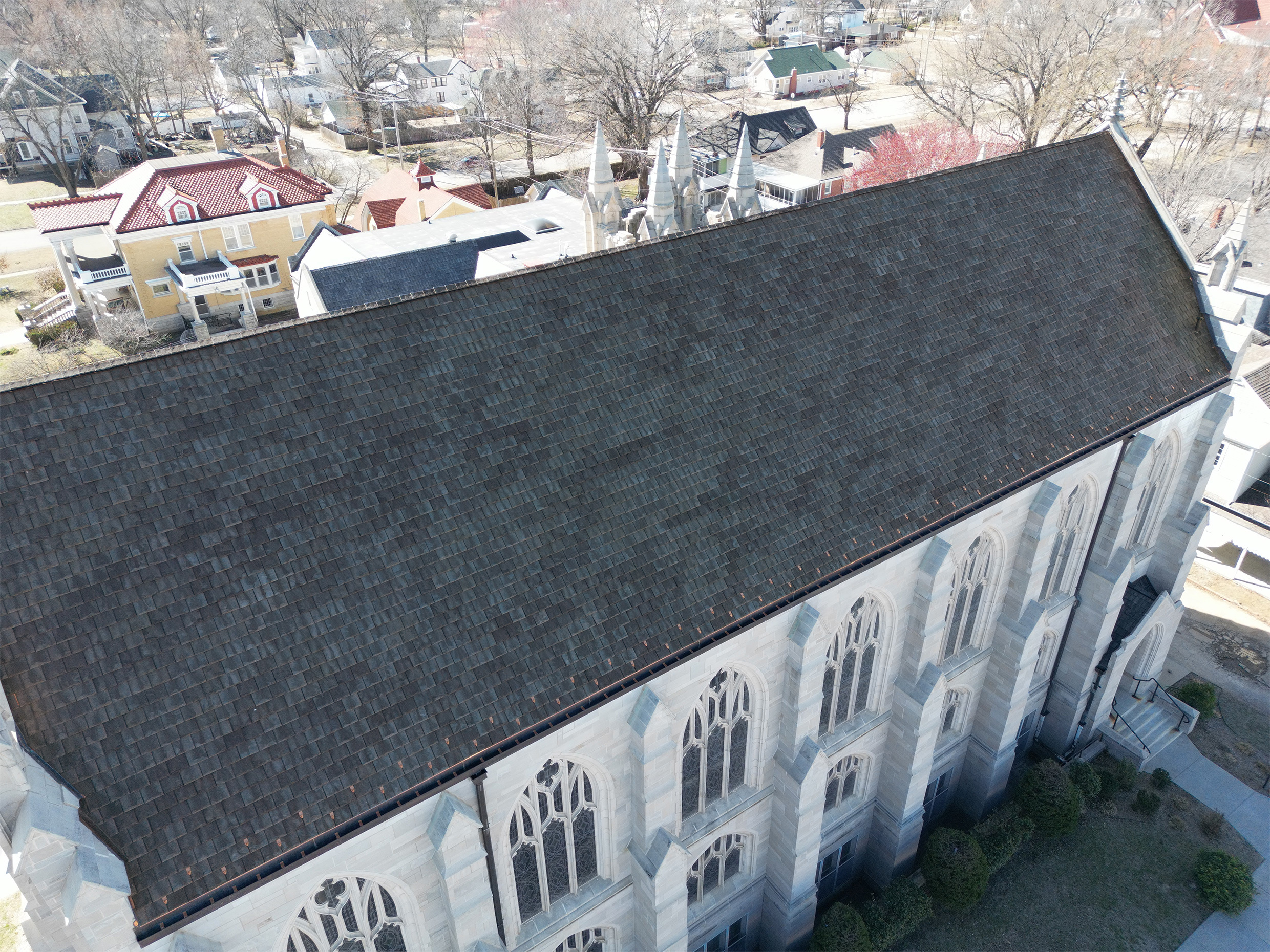 Brava Old World Slate roof - Washington color, full installation